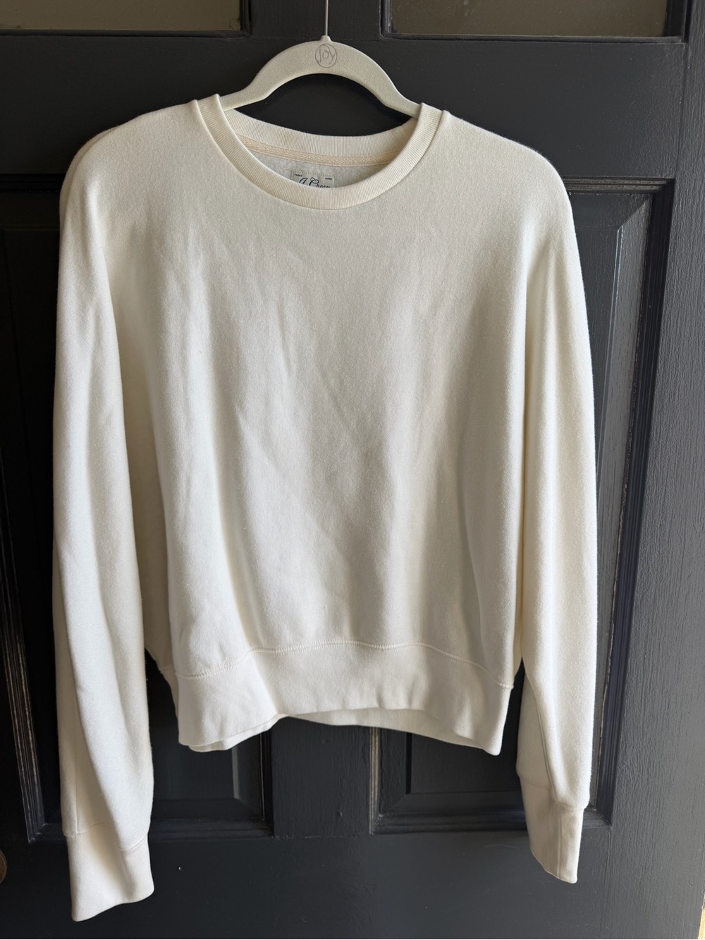 J. Crew Cream Crewneck fleece Sweater